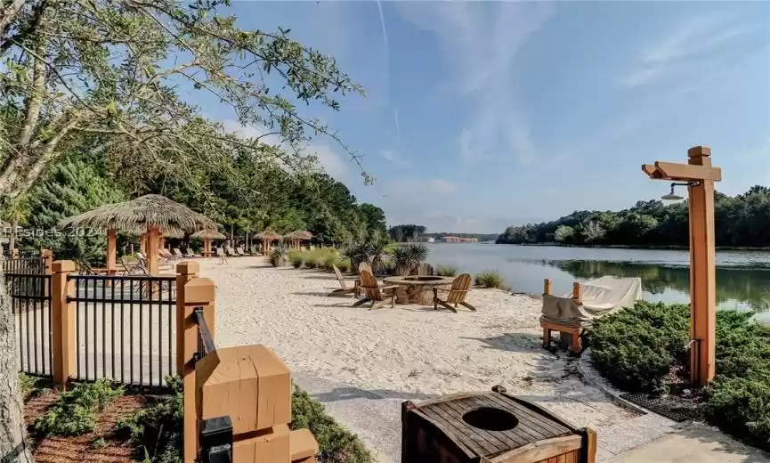 Sandy beach on the Lake