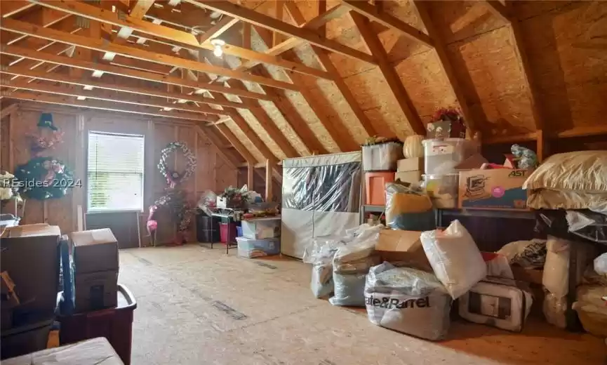 Walk in attic provides plenty of storage and ready to add a room.