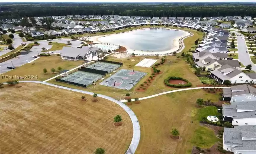 Pickle Ball courts, bocce, the 