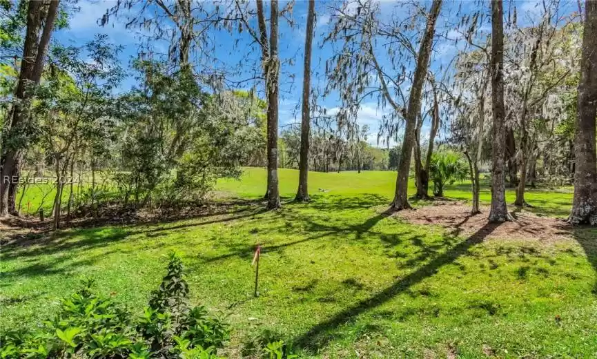 Large private home site with 100% privacy in rear of lot and on the north side of the house as well.
