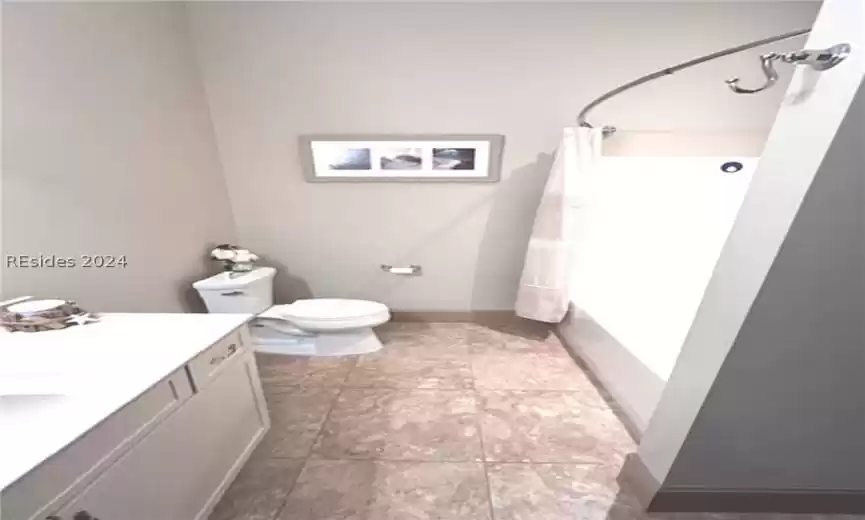 One more wide angle look at the second guest bathroom.