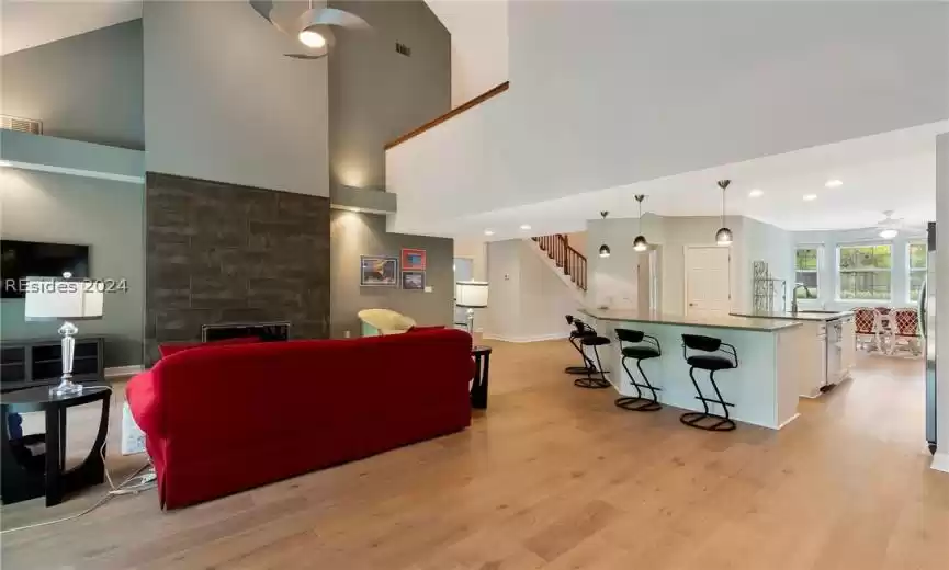 Open concept dining room and great room