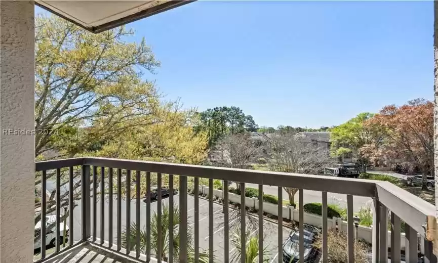 View off of second bedroom balcony.