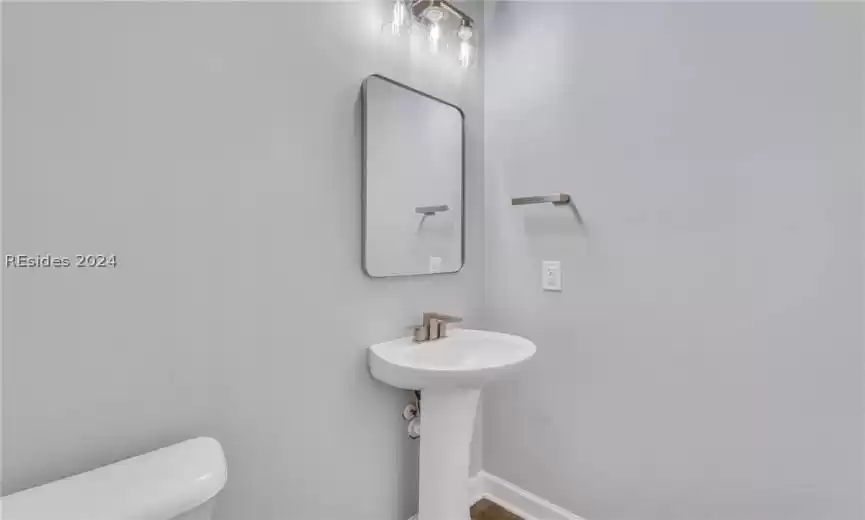 main floor powder room