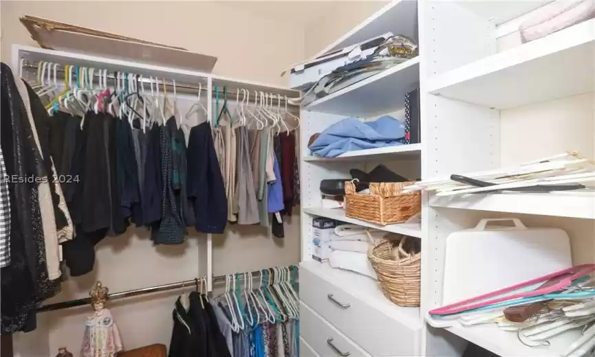 View of second walk-in closet