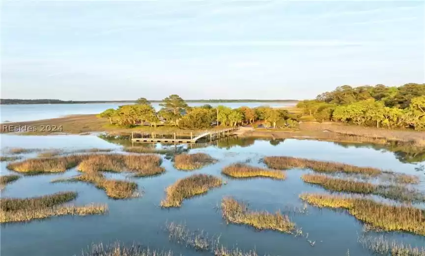 Clubhouse and neighborhood dock