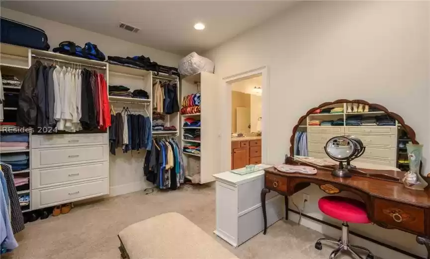 Primary bedroom closet.