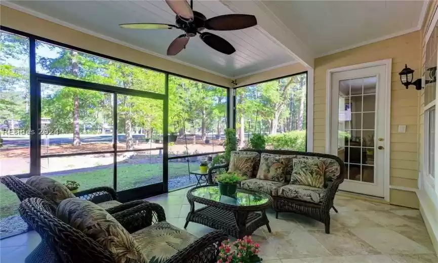 Screened-In Porch with Views of 17th Fairway