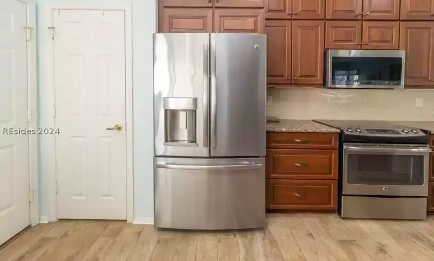 Pantry and lots of cabinet space for storage.