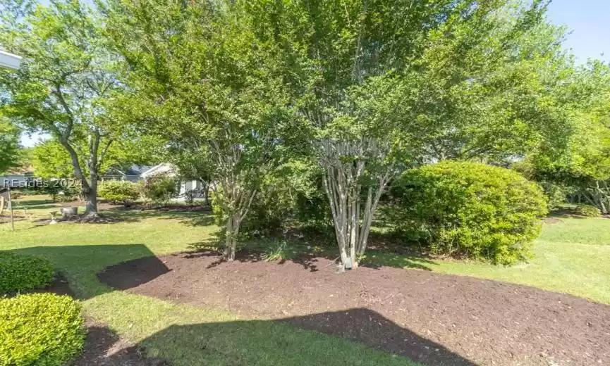 Ample landscaping to provide ample privacy for the owner.