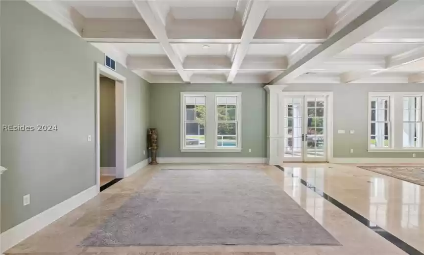 Coffered ceilings & crown  & base molding