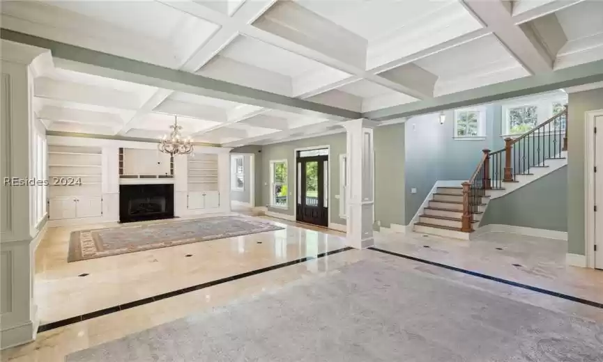 Coffered ceilings & crown  & base molding