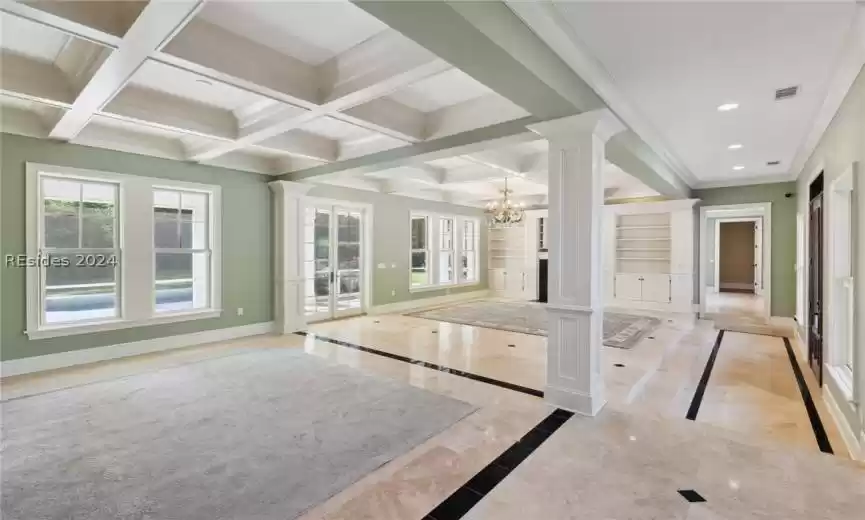 Coffered ceilings & crown  & base molding