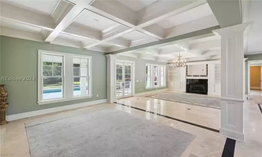 Coffered ceilings & crown  & base molding