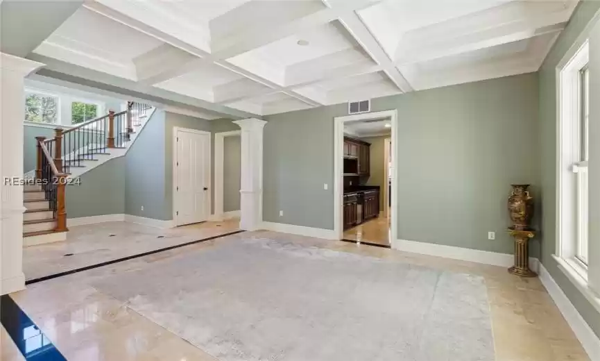 Coffered ceilings & crown  & base molding