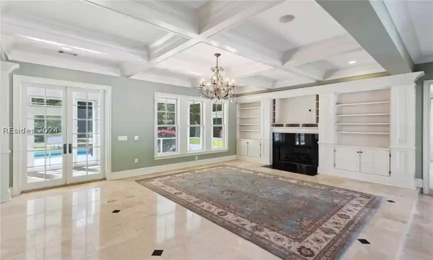 Coffered ceilings & crown  & base molding