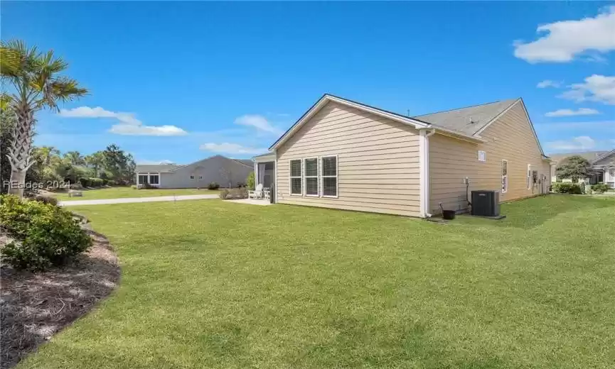Spacious front, side and back yard