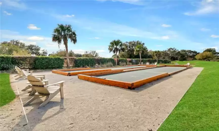 View of nearby features with a yard