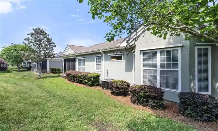 Back of home.  HVAC was replaced in 2019.