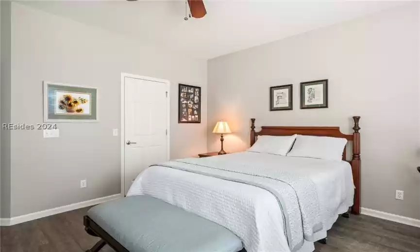 Large closet is added bonus in primary bedroom.