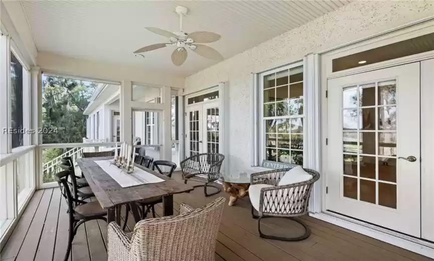 Screened porch