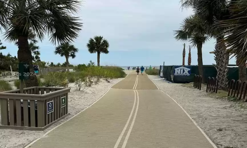 Beach access.