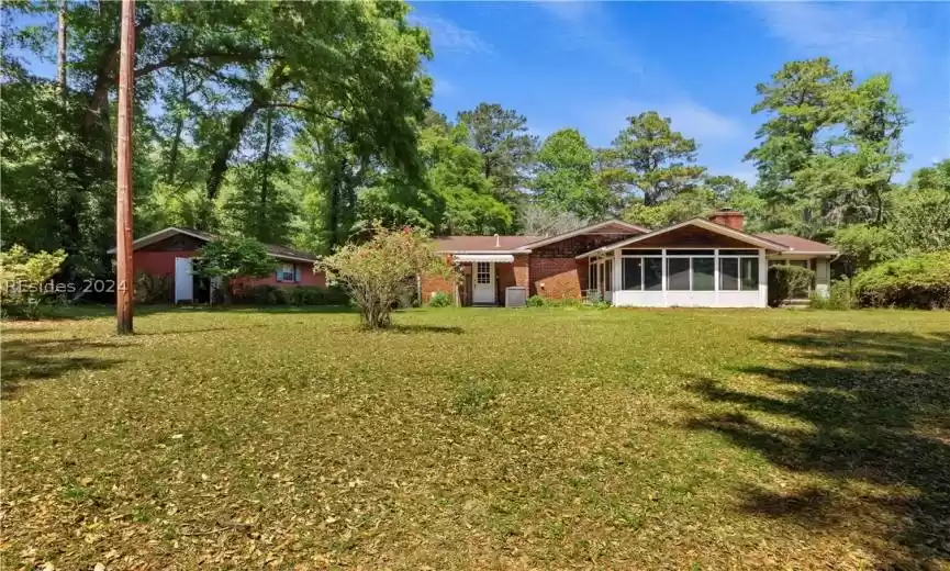 Back Yard w/ Detached Garage